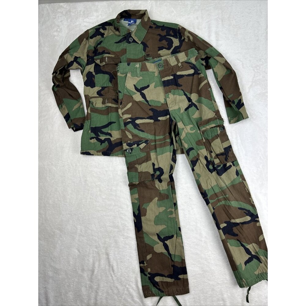 Propper Military Army woodland camouflage Youth Kids Boy Set Size 16 Pants Top